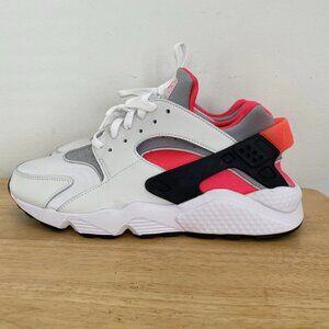 Nike Air Huarache Running Shoes; White/Metallic Silver; DX4259-100; Men's 11